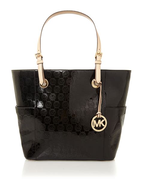 michael kors black shiny purse.